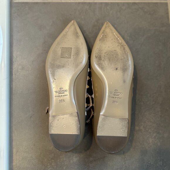 Valentino Garavani Rockstud Leather Flats Size EU 38.5 - Picture 6 of 7